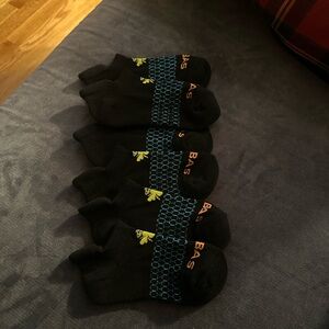 BAS Women's Black and Blue Athletic Socks